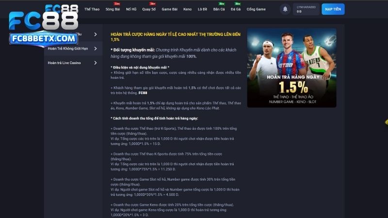 Bet thủ nên tự mình tìm hiểu về chương trình khuyến mãi Fc88