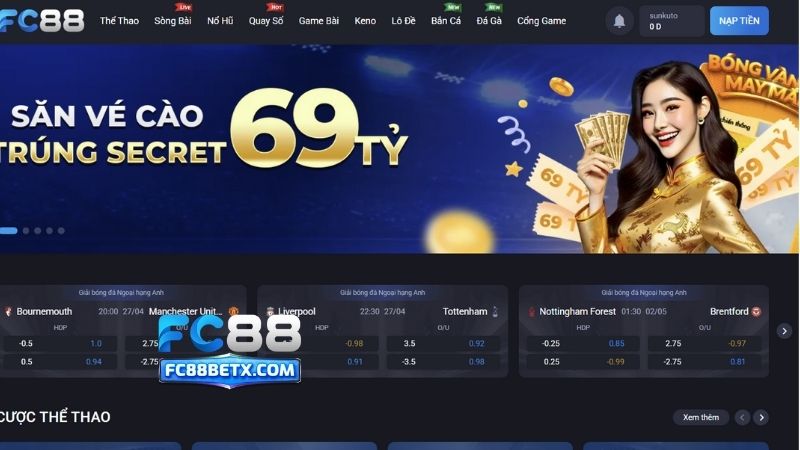 Giới thiệu chung về thể thao FC88 online