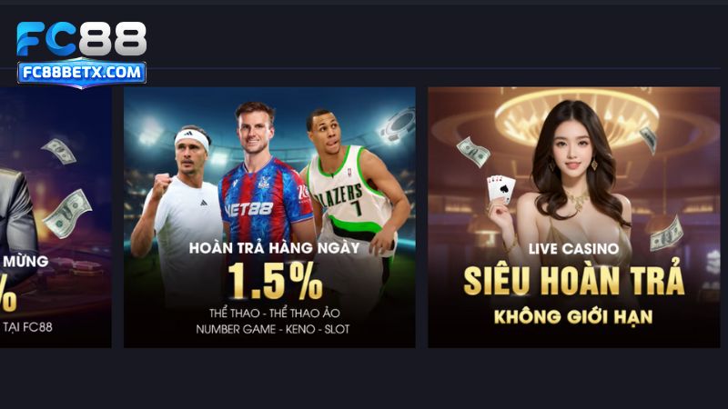 Lợi ích bet thủ nhận được thi kham gia Fc88