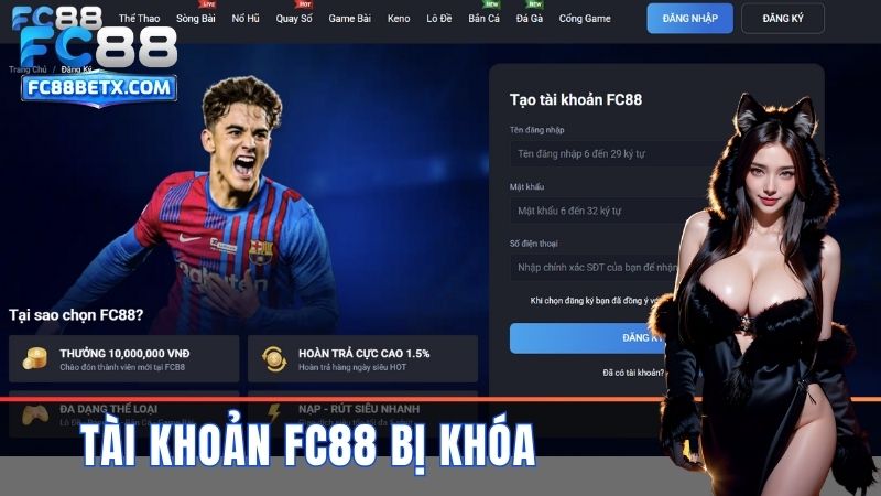 Tài Khoản Fc88 Bị Khóa