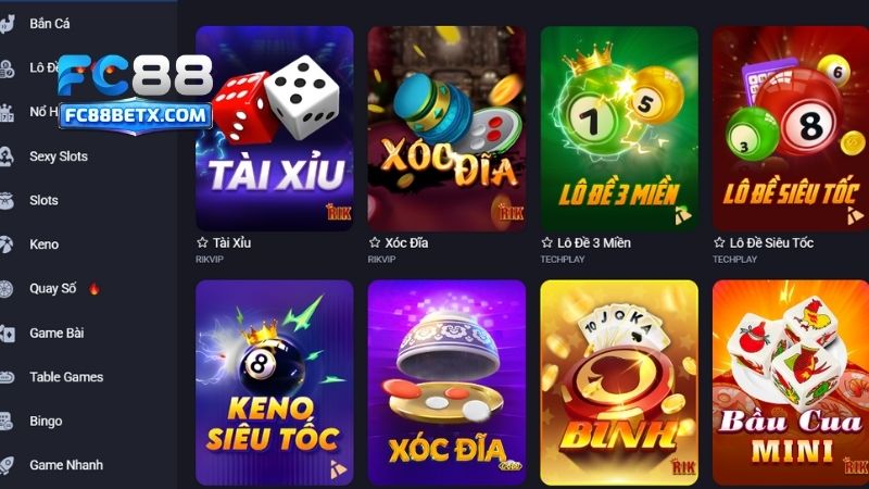 Tổng hợp các tựa game slots hấp dẫn tại FC88