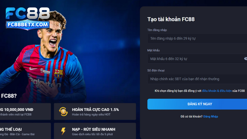 Trang cược FC88 đã thành lập gần 10 năm và có chỗ đứng vững chắc