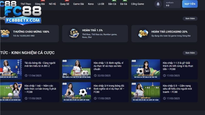 Yêu cầu cơ bản cần đạt được khi thực hiện đăng ký FC88