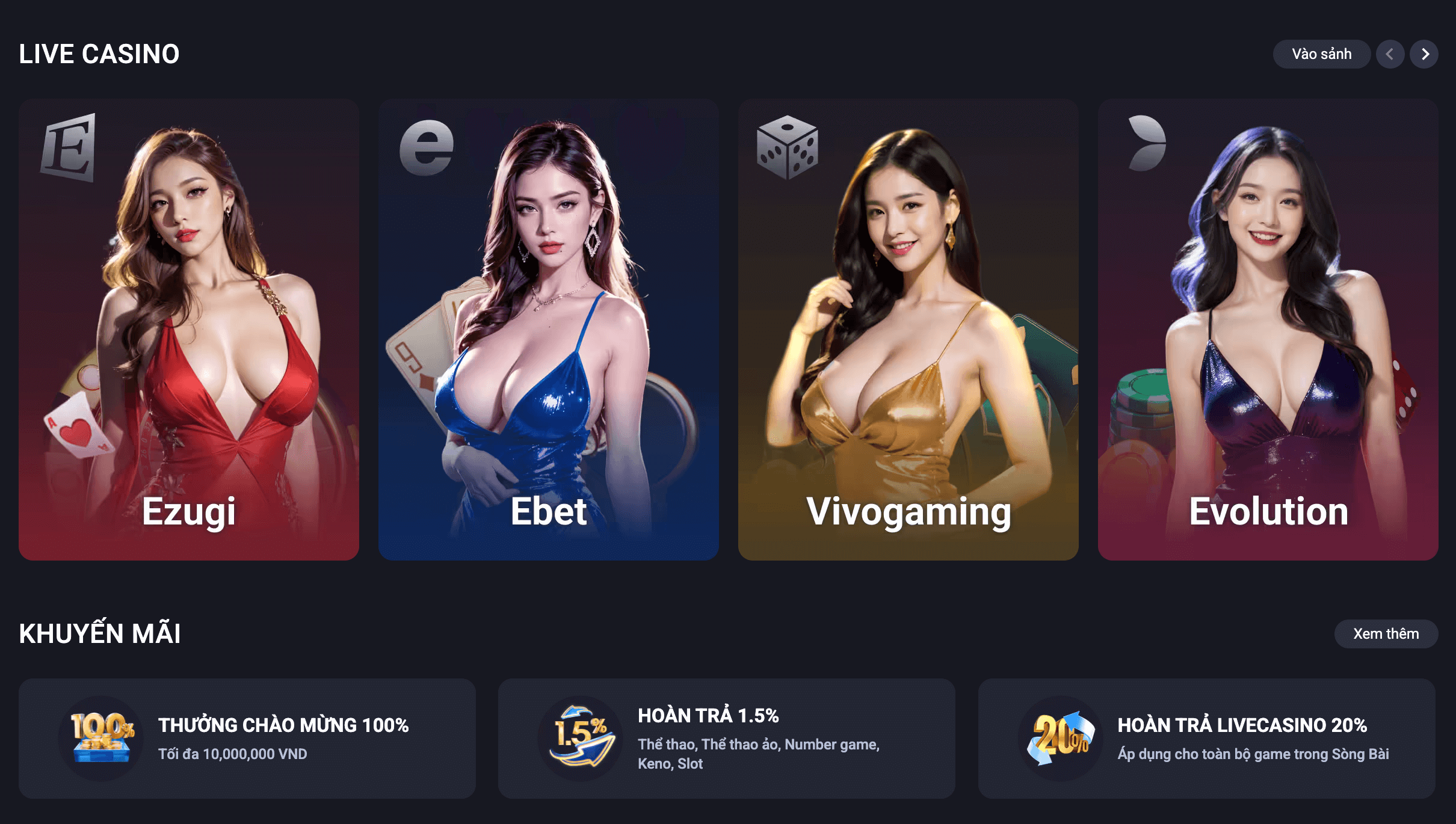 Game live casino